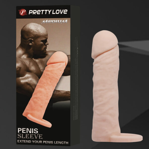 Flexible Soft Penis Sleeve With Cock Ring-1