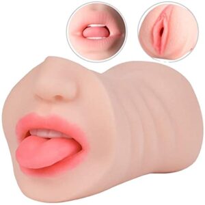 Realistic Mouth Two In One Masturbator (Mouth and vagina)