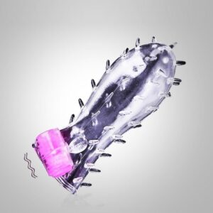 Shark Crystal Condom With Vibrator