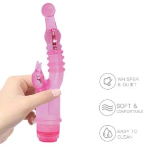 Turbo Crystal Multi Speeds Double Penetration Sex Toy
